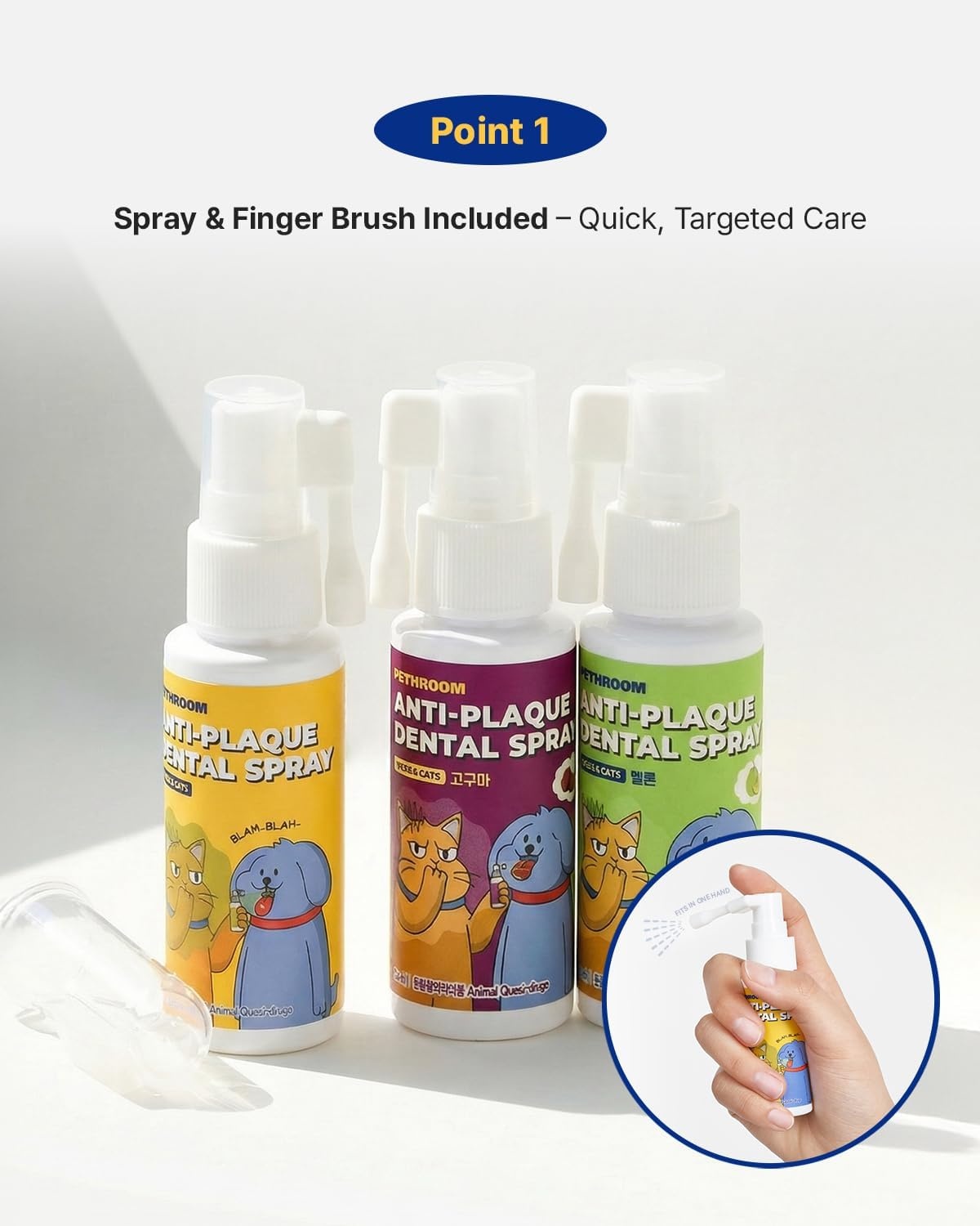 image:imagePETHROOM AntiPlaque Pet Dental Spray Melon Flavor EWG Verified Fresh Breath Oral Care Eliminate Bad Breath Reduce Plaque amp Tartar Buildup 10 Fl OzSweet Potato