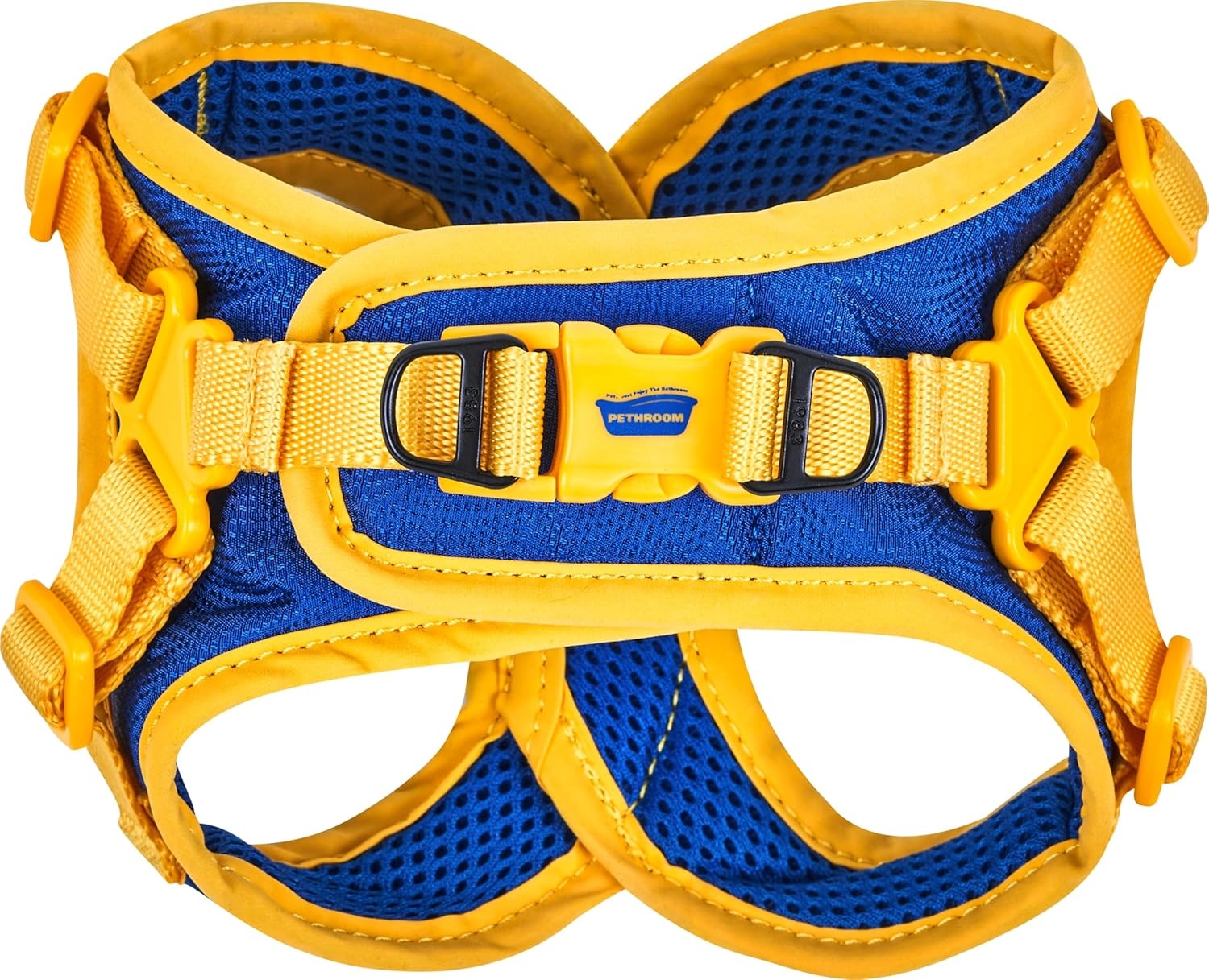 image:imagePETHROOM ComfortX Dog Harness 20 StepIn Lightweight Vest No Choke Easy OnOff with OneTouch Buckle Breathable 3D Mesh Padded amp ShockAbsorbing Adjustable for Small Medium Dogs Extra LargeS Chest 114138 in