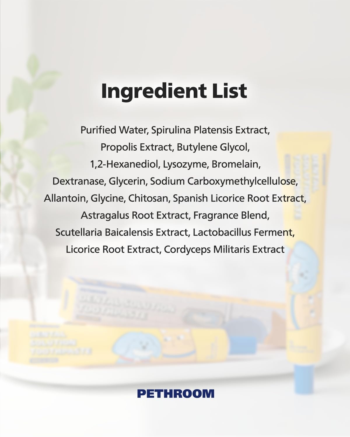 image:imagePETHROOM Pet Dental Solution Toothpaste for Dogs amp Cats Sweet Potato Flavor Enzymatic Toothpaste for Fresh Breath amp Plaque Control Gentle Daily Dental Care Net Wt 21 ozSweet Potato