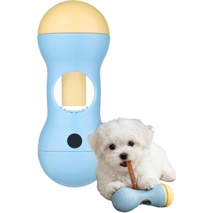 image:imagePETHROOM Bully Stick Holder for Dogs  Durable Dog Chew Holder Nosework Enrichment Toy Helps Prevent Choking Fits 01204 inch Bully Sticks Ideal for Small Medium Dogs NavySoft Blue