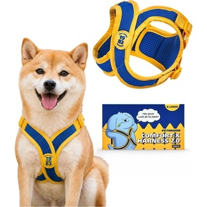 image:imagePETHROOM ComfortX Dog Harness 20  StepIn Lightweight Vest No Choke Easy OnOff with OneTouch Buckle Breathable 3D Mesh Padded amp ShockAbsorbing Adjustable for Small Medium Dogs Extra LargeXL Chest 201224 in