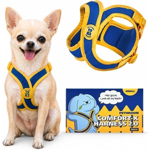 image:imagePETHROOM ComfortX Dog Harness 20  StepIn Lightweight Vest No Choke Easy OnOff with OneTouch Buckle Breathable 3D Mesh Padded amp ShockAbsorbing Adjustable for Small Medium Dogs Extra LargeS Chest 114138 in