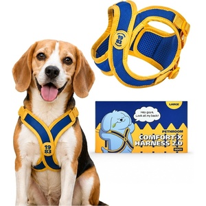 image:imagePETHROOM ComfortX Dog Harness 20  StepIn Lightweight Vest No Choke Easy OnOff with OneTouch Buckle Breathable 3D Mesh Padded amp ShockAbsorbing Adjustable for Small Medium Dogs Extra LargeL Chest 173197 in
