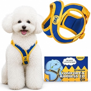 image:imagePETHROOM ComfortX Dog Harness 20  StepIn Lightweight Vest No Choke Easy OnOff with OneTouch Buckle Breathable 3D Mesh Padded amp ShockAbsorbing Adjustable for Small Medium Dogs Extra LargeM Chest 142169 in
