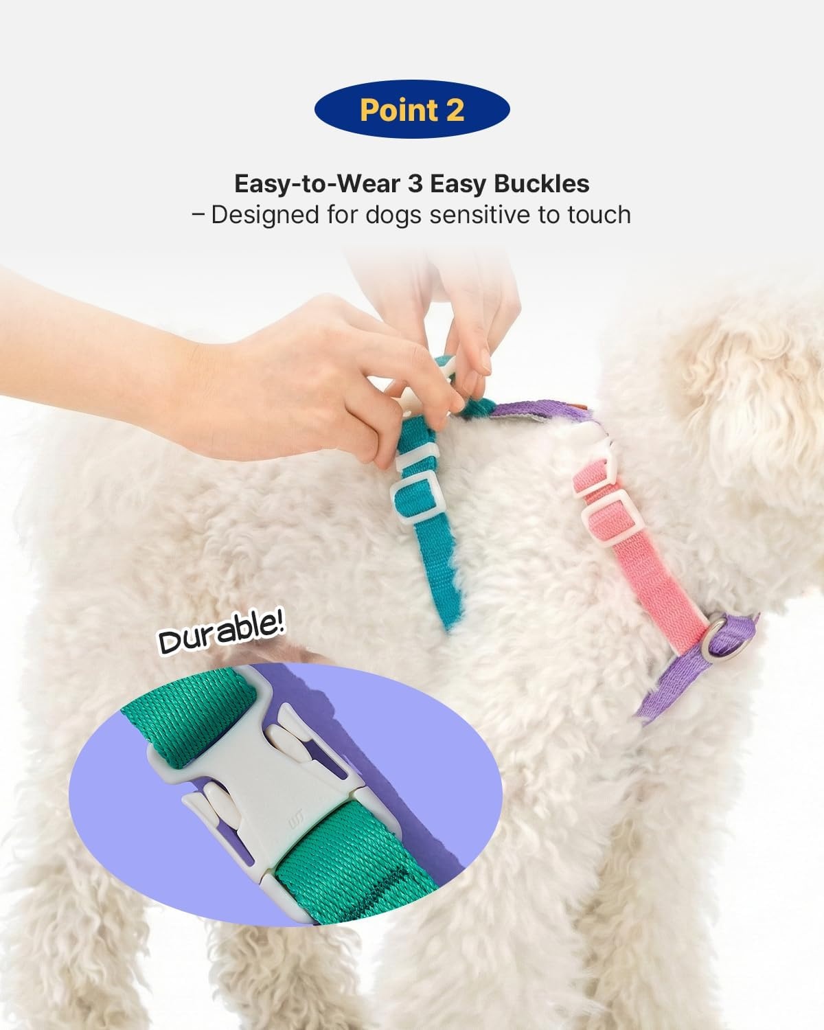 image:imagePETHROOM Wiggle Wiggle Smile We Love Dog Backpack Harness with Leash Cute FlowerShaped Mini Backpack NoPull Adjustable Harness for Small Medium Dogs Ideal for Travel Camping amp Hiking LargeWiggle Bear