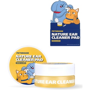 image:imagePETHROOM Nature Ear Cleaning Pads  Hypoallergenic Microfiber Pads for Dogs amp Cats Gentle Daily Ear Care that Removes Dirt amp Wax Safely 50 Count