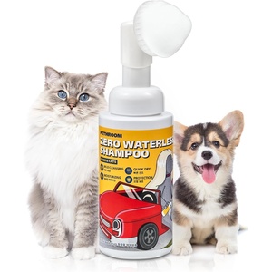 image:imagePETHROOM Zero Waterless Shampoo Foaming No Rinse Dog Paw Wash Quick Dry Deodorizing Silicone Bristle Brush Moisturizing Hypoallergenic Paw Cleaner for Dogs amp Cats 287 fl oz
