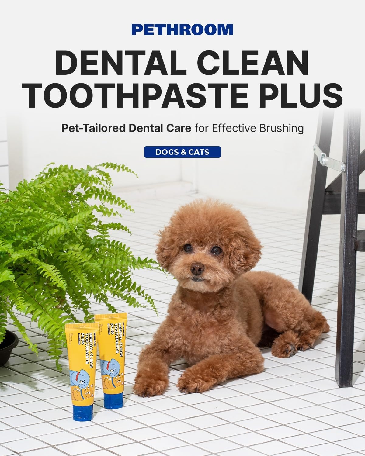 image:imagePETHROOM Pet Dental Clean Toothpaste Plus for Dogs amp Cats Apple Flavor Enzymatic Toothpaste for Fresh Breath amp Plaque Control Gentle Daily Dental Care Net Wt 21 ozOriginal